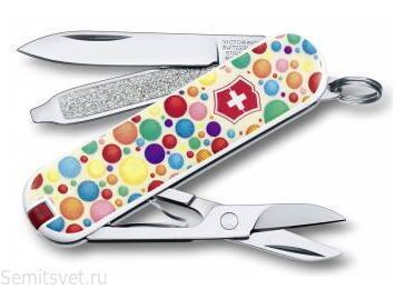 Нож перочинный Victorinox Classic - 7 функций дизайн Раскрась свою жизнь